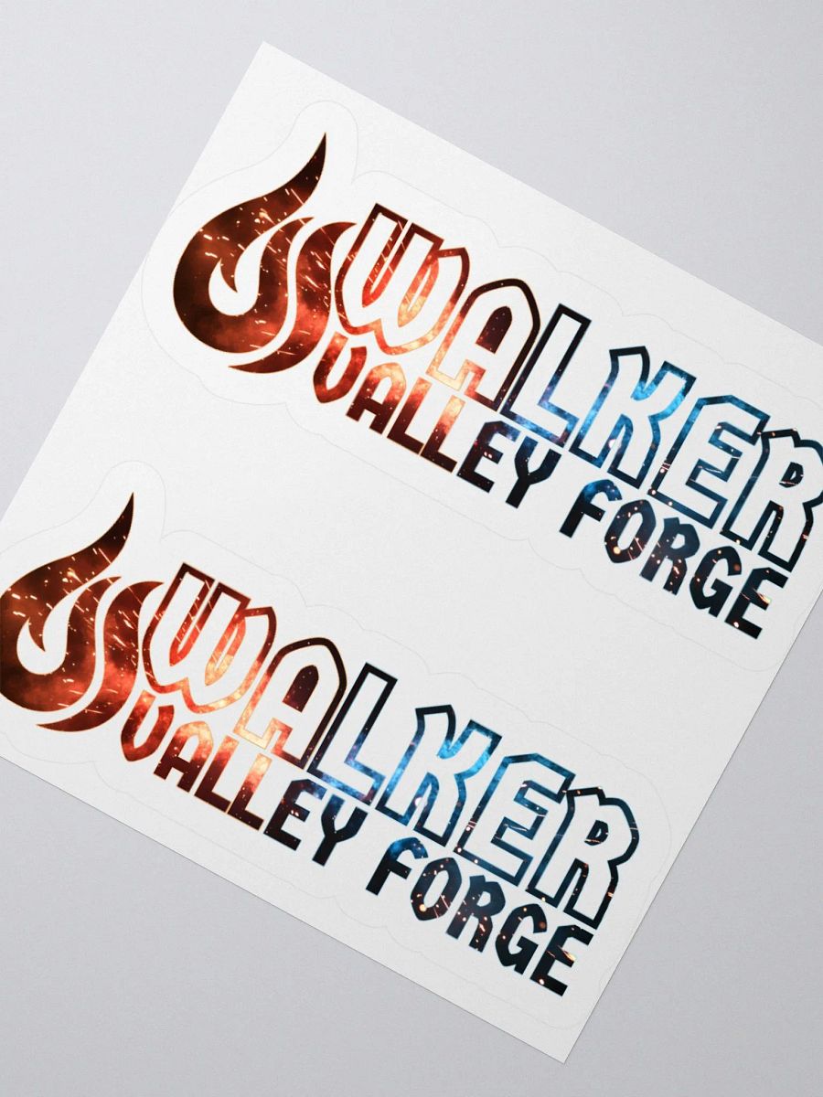 Walker Valley Forge Fiery Logo Kiss-Cut Stickers product image (1)