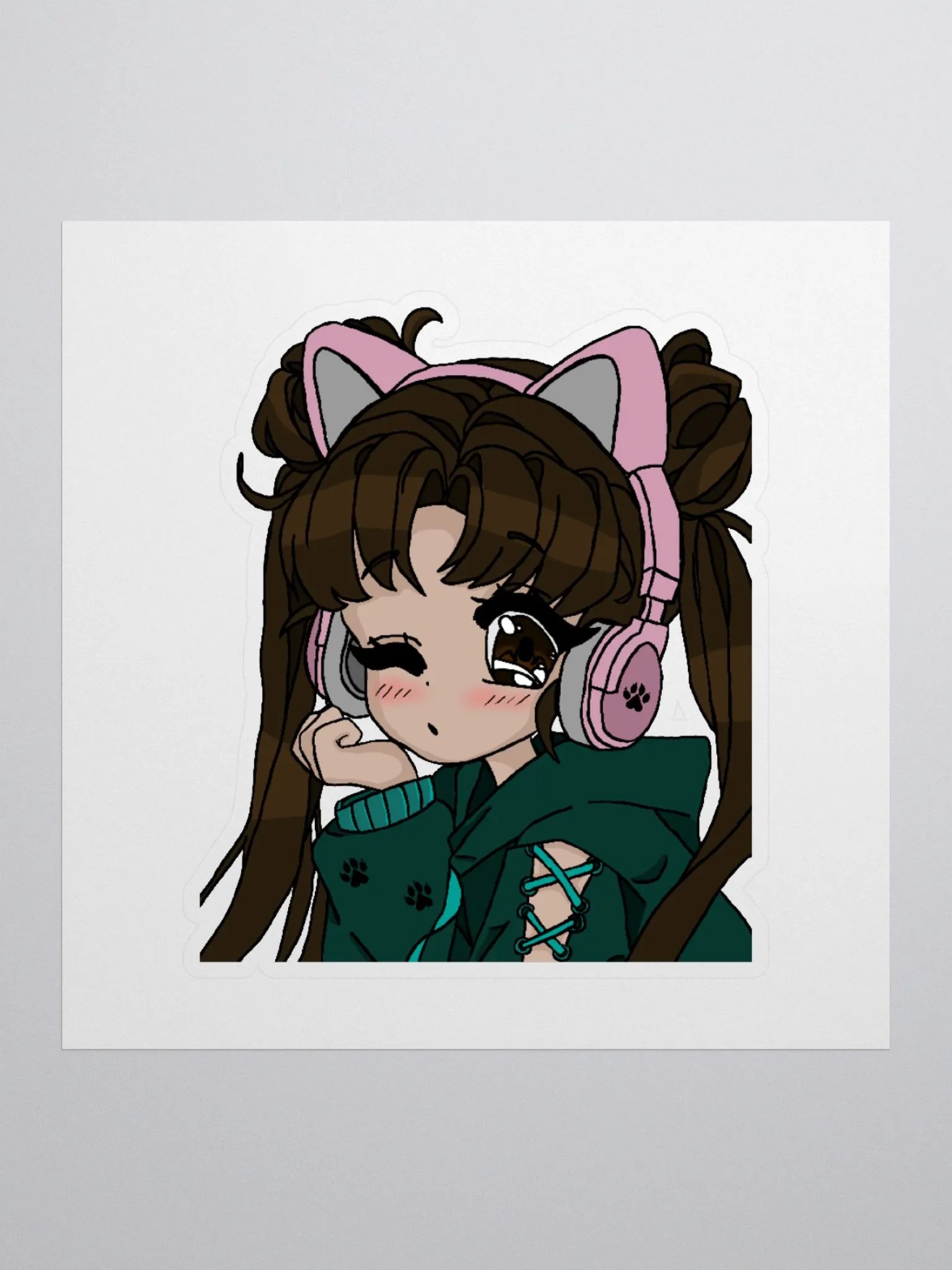 Headphones Queenie Sticker product image (1)