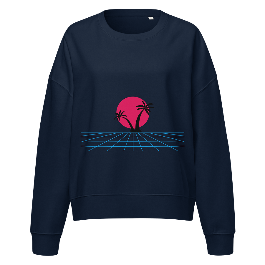 Retro-Futuristic Organic Crew Neck Sweatshirt product image (1)