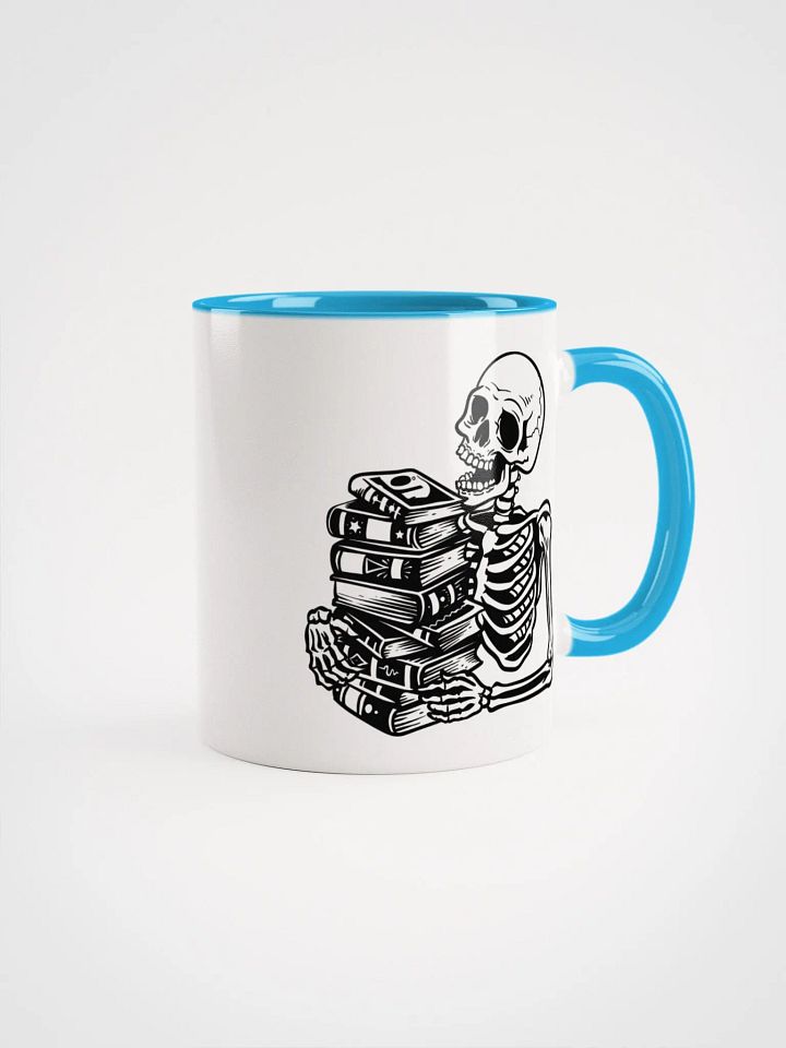 Skull Bookish Ceramic Mug product image (1)