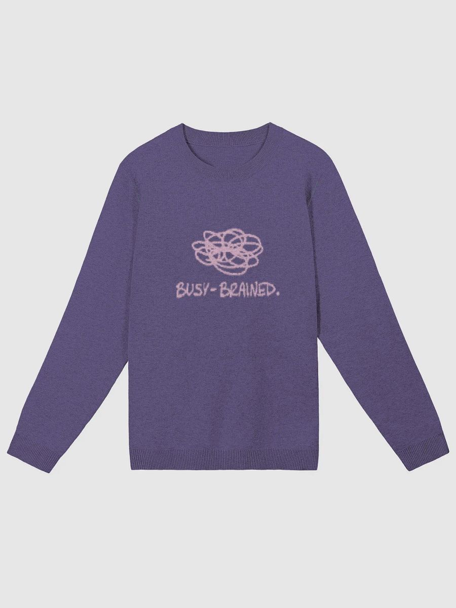 BUSY-BRAINED (duotone purple) knitwear classic crewneck product image (6)