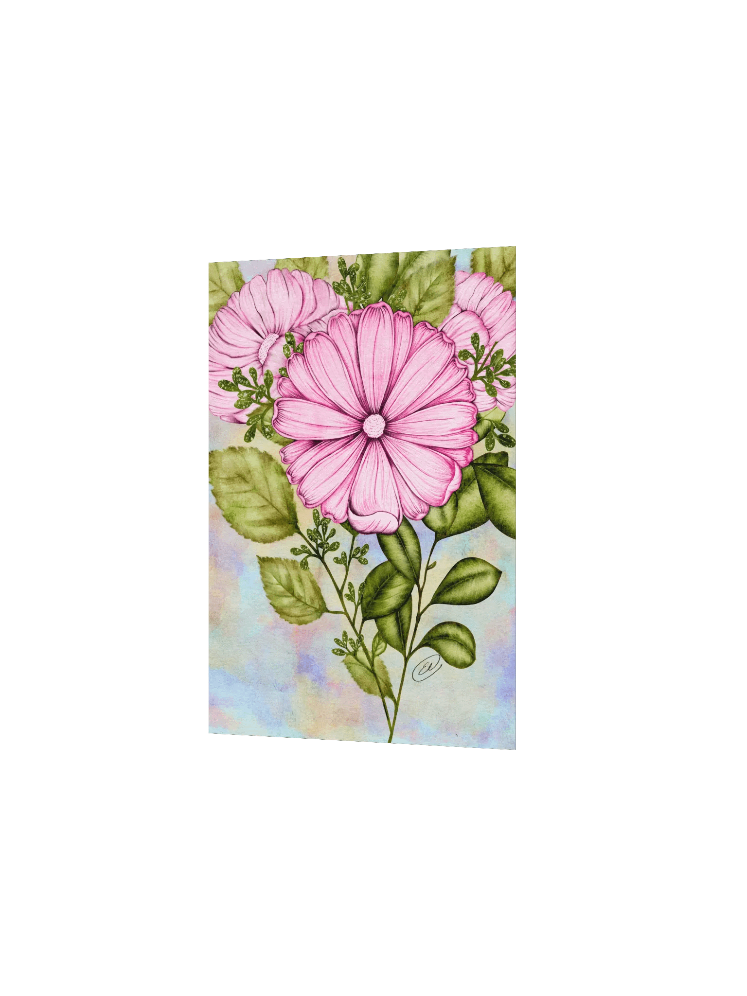 Pastel Petals Matte Poster product image (6)