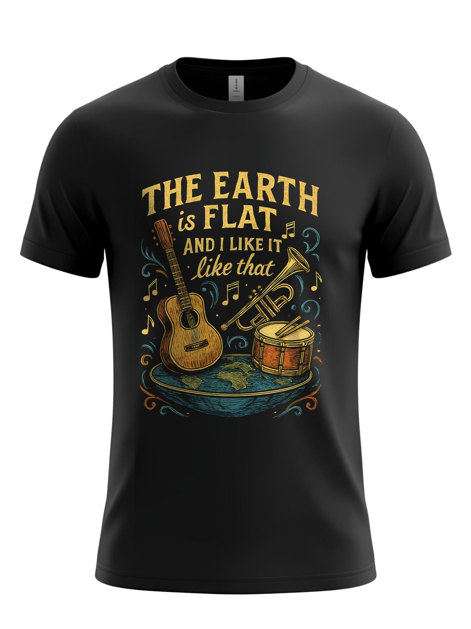 Earth Is Flat and I Like It Like That T-shirt product image (1)