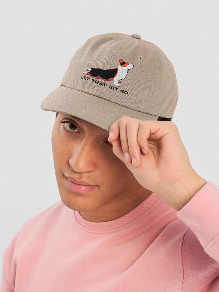 Let that Sit Go Classic Dad Hat(Embroidered) of a Pembroke Welsh Corgi(Tricolor) product image (34)
