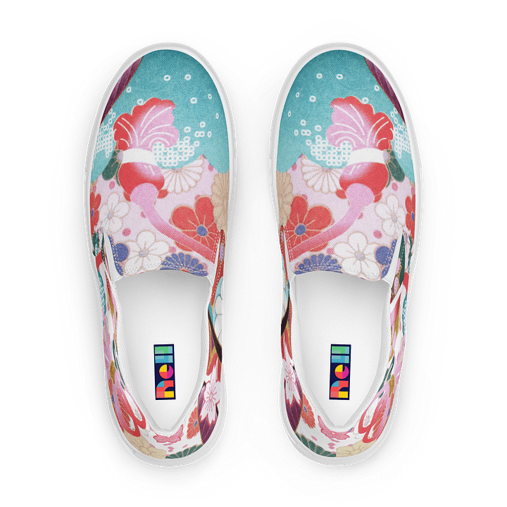 Floral Harmony Women's Slip-On Canvas Shoes product image (1)