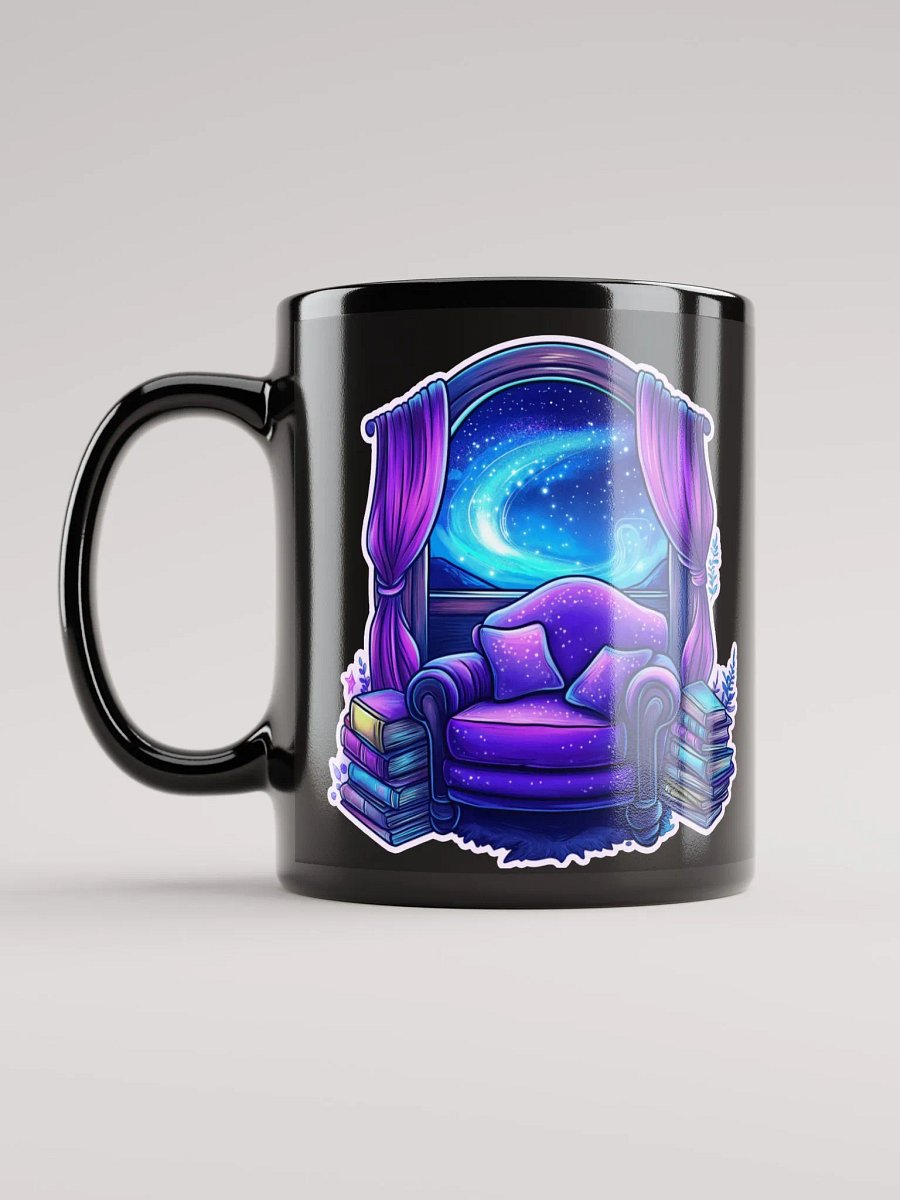 Starlit Reading Nook Black Mug product image (11)