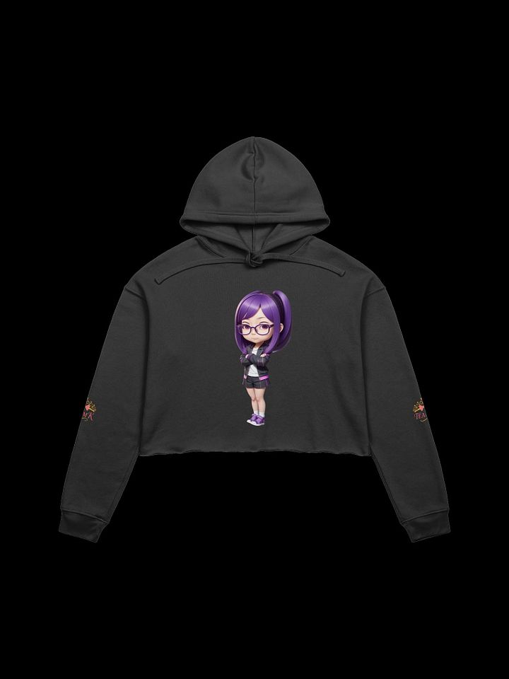 (Purple CHIBI) K Crop Hoodie product image (1)