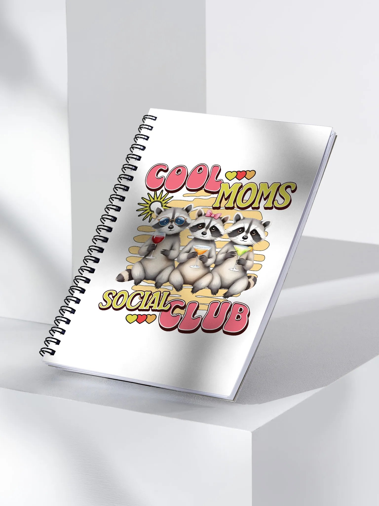 Cool Moms Social Club Raccoon Notebook product image (3)