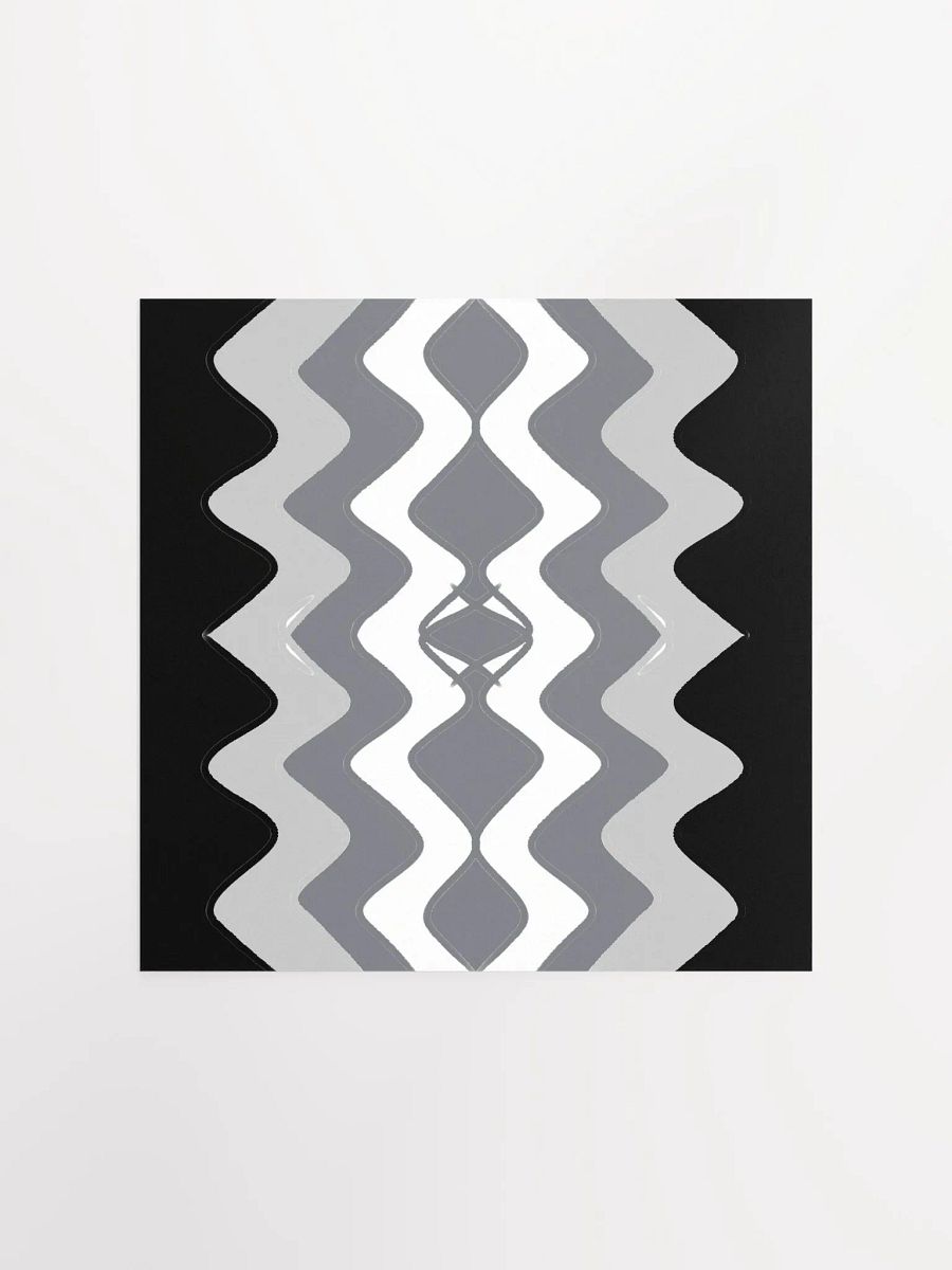 Symmetric Waves Matte Poster product image (1)