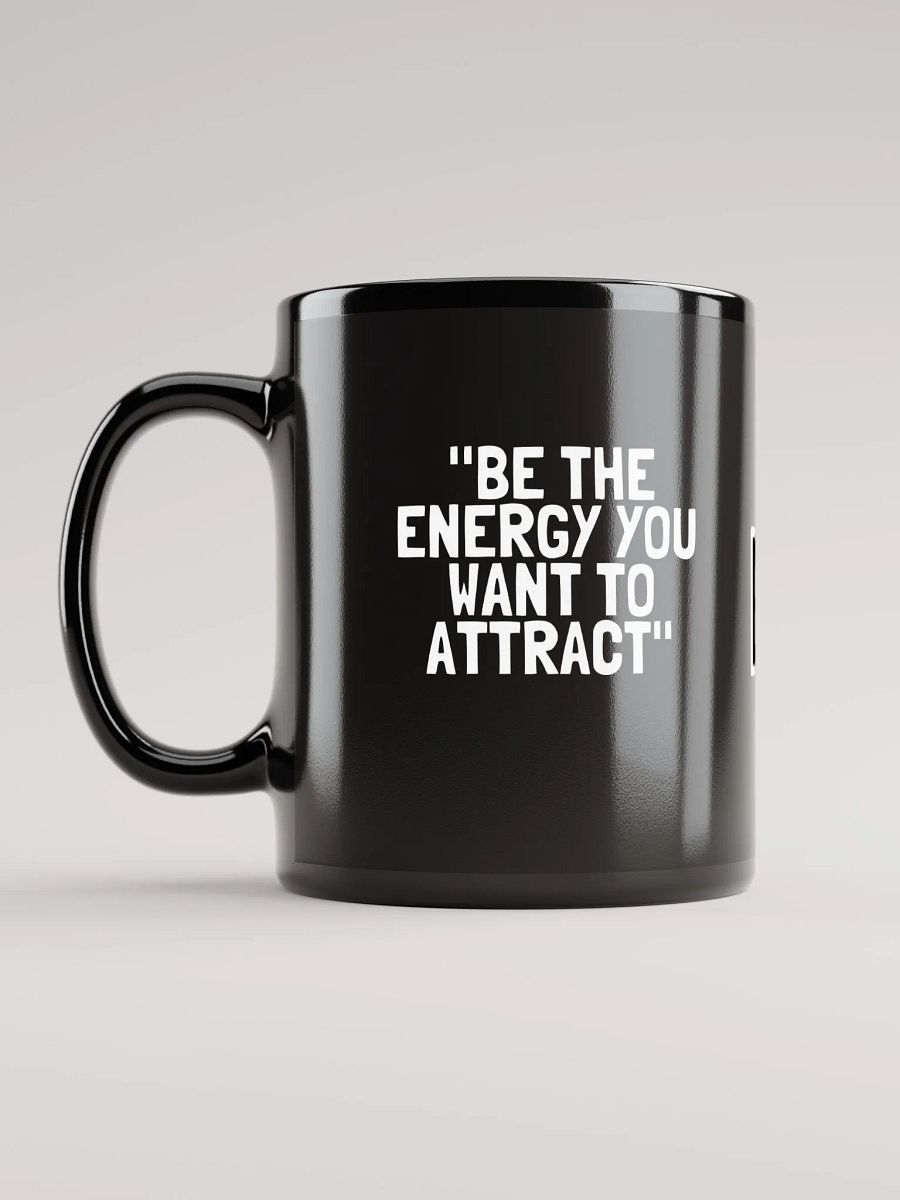 8T Sips Positive Vibes Black Glossy Mug product image (6)
