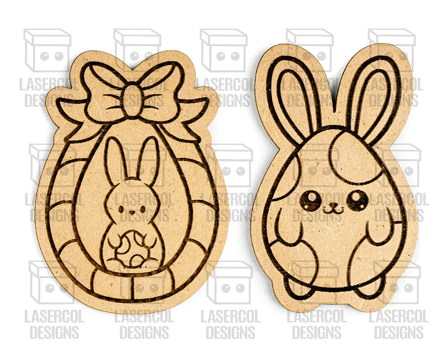 Easter Bunny Paint Kit DIY Cut Outs Set 4 - Laser Cut Files product image (7)
