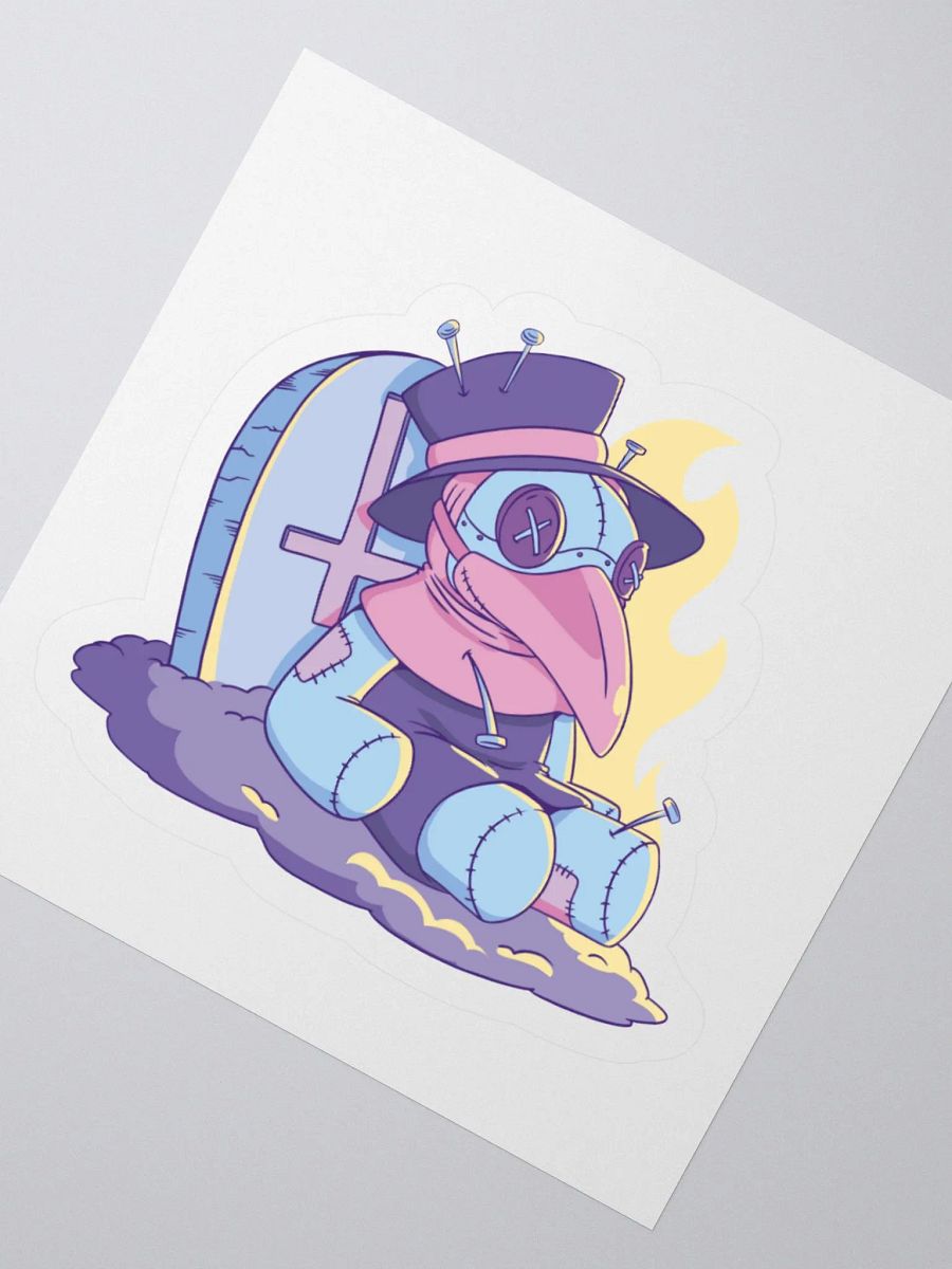 Plague Doctor Goth Pastel Halloween Funny Sticker product image (2)