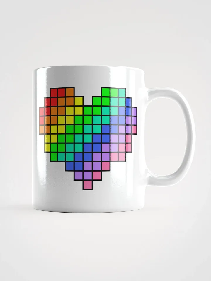 Pride Heart White Glossy Mug product image (2)