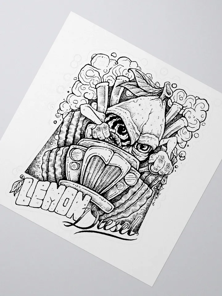 Lemon Diesel Kiss Cut Sticker product image (2)