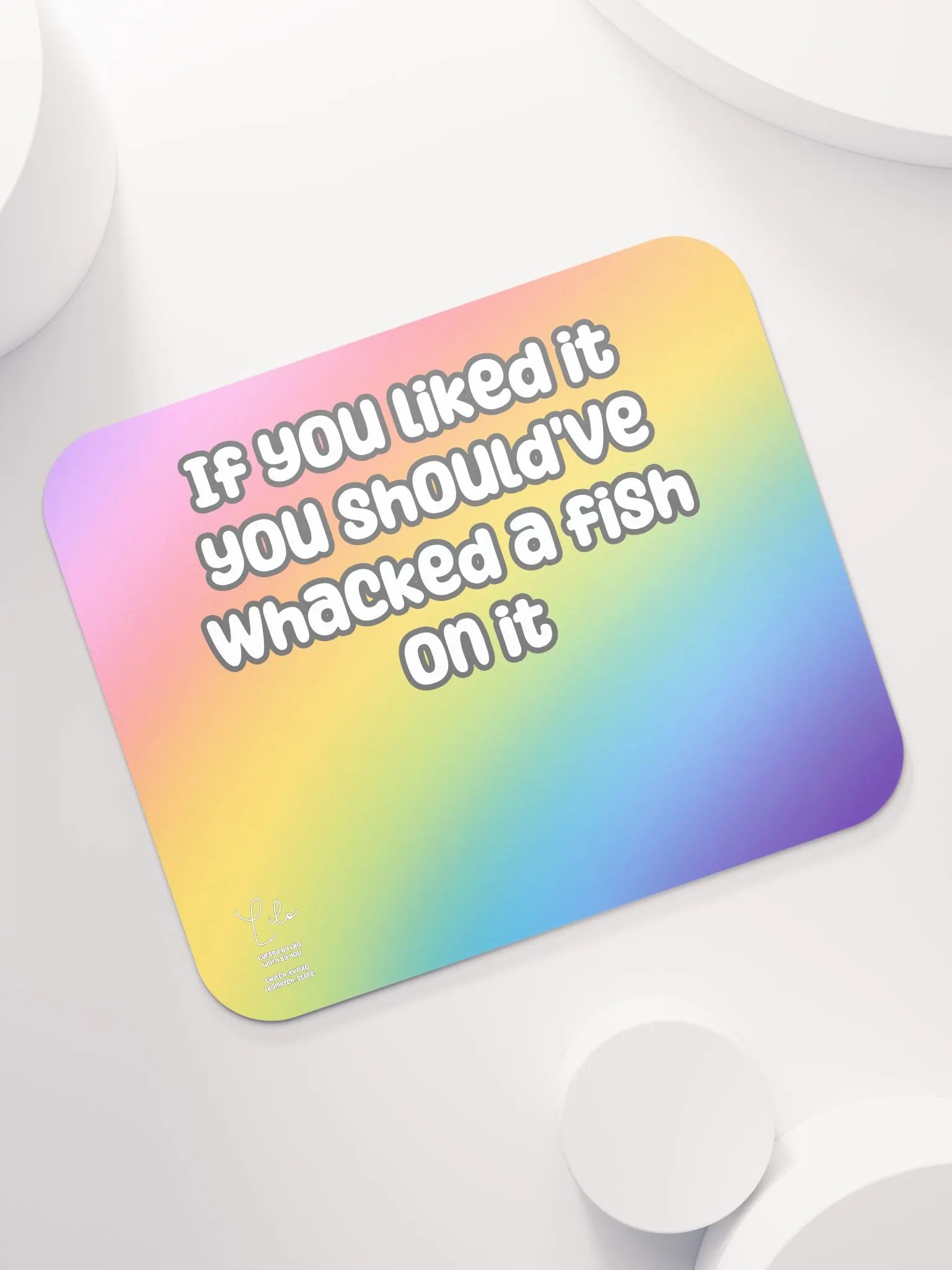 If You Liked it, You Should've Whacked a Fish On It Medium Mouse Mat - rainbow product image (7)