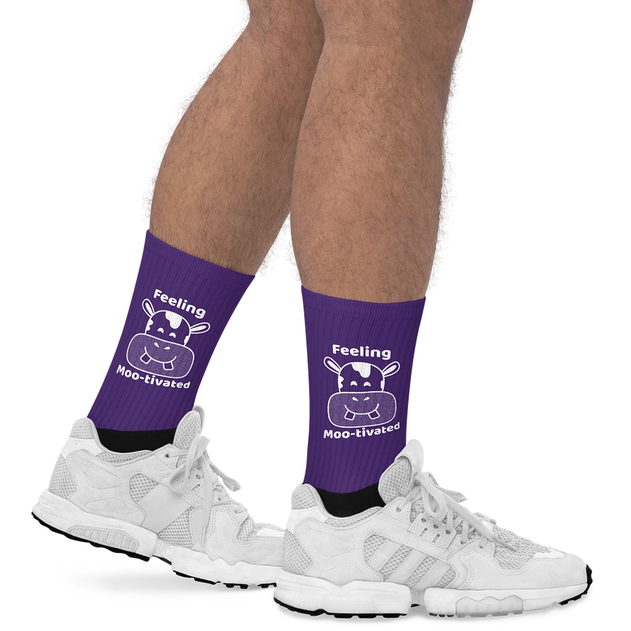 Feeling Mootivated Purple Cow Socks product image (20)
