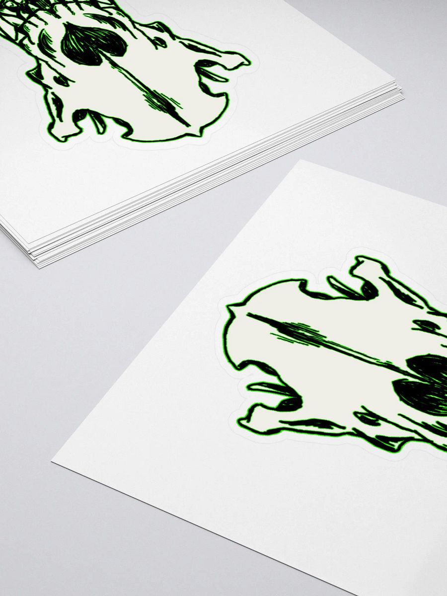 Neon Wolfskull Sticker product image (4)