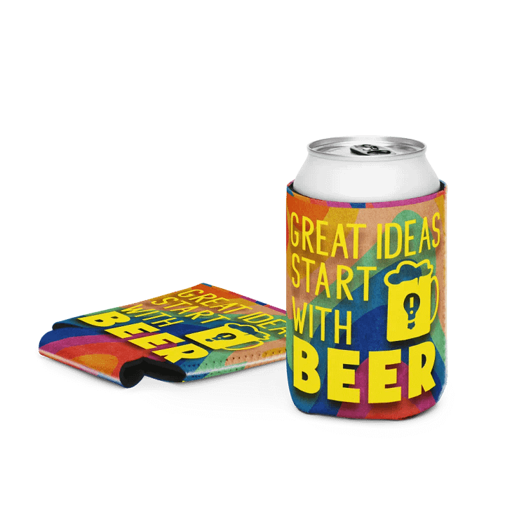 Great Ideas Start with Beer Can Cooler – Fun & Insulated Beer Lover Gift product image (1)