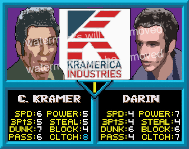 NBA Jam Digital Custom Pop Art / TV / Seinfeld / Kramerica product image (1)