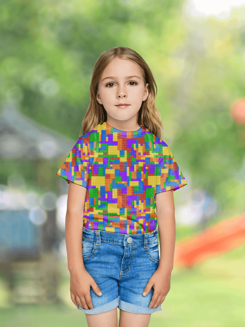 Blocks | Unisex Kids Crew Neck T-Shirt product image (1)