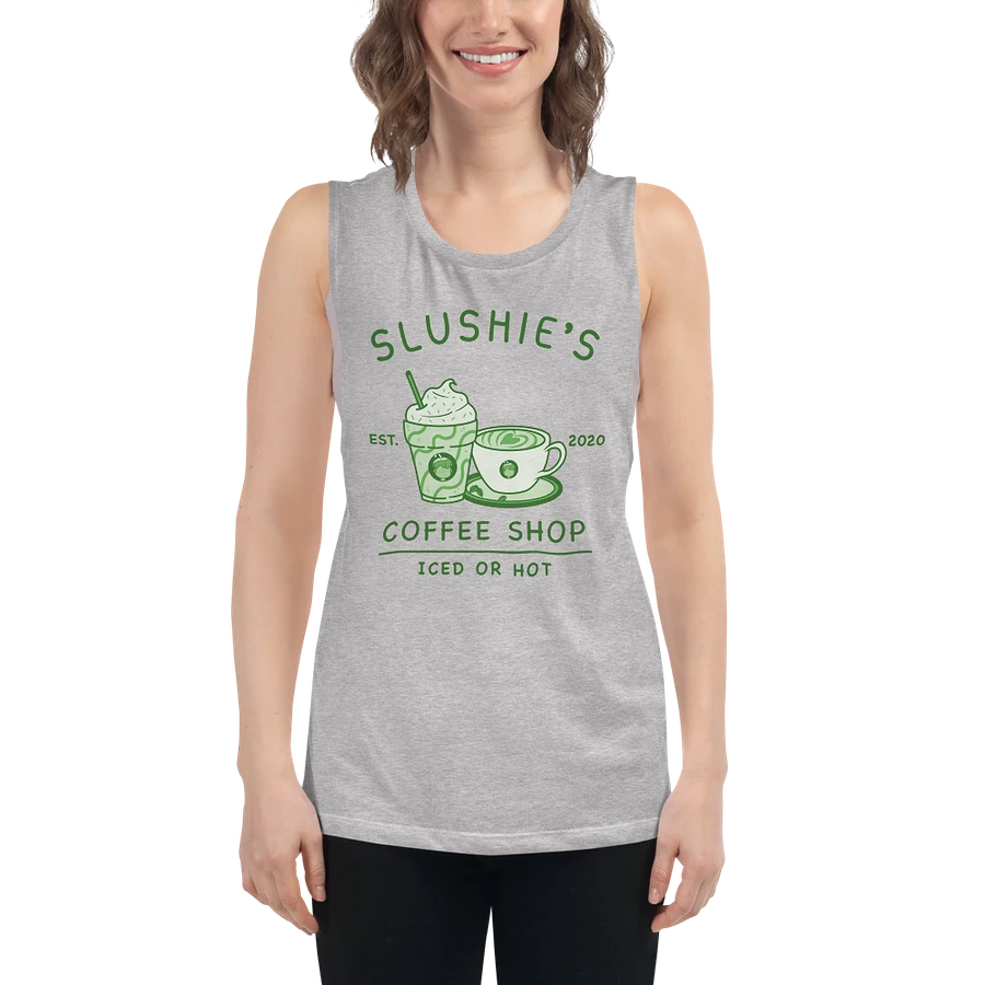 Slushie's Coffee Shop (Green) | Women's Muscle Tank product image (5)