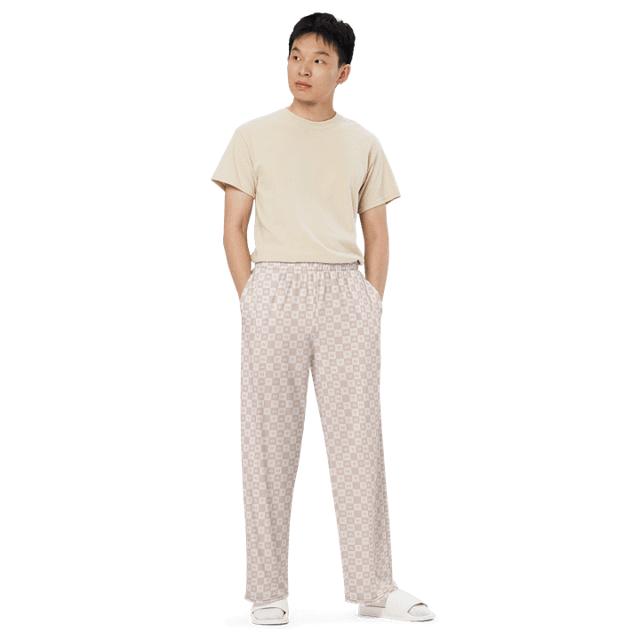 Tonya Beige Checkered Pants product image (1)