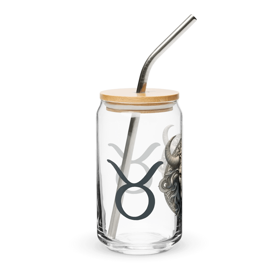 Taurus Zodiac Glass Can Sipper product image (5)