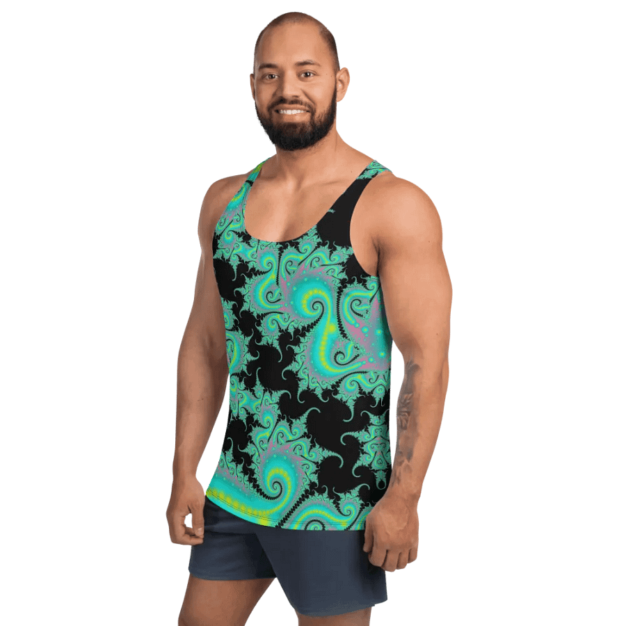 Fractal Men's Tank Top - Candyfloss Confection product image (11)