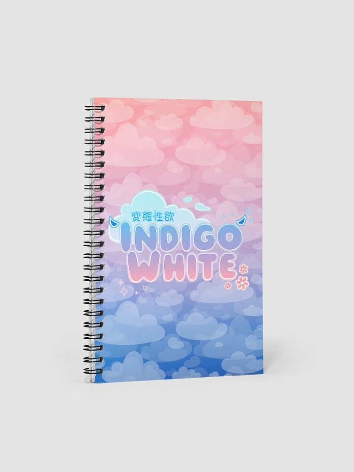 Indigo White Logo Notebook product image (1)