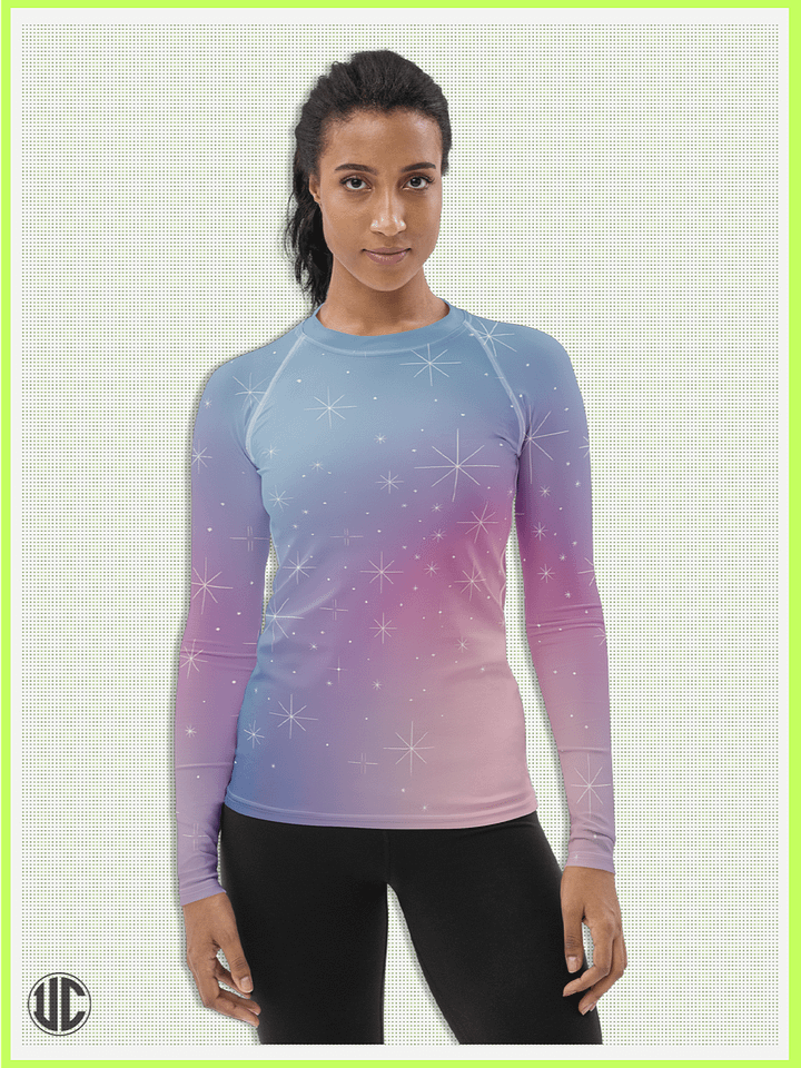 Sunset Constellations – Women’s Rash Guard product image (1)