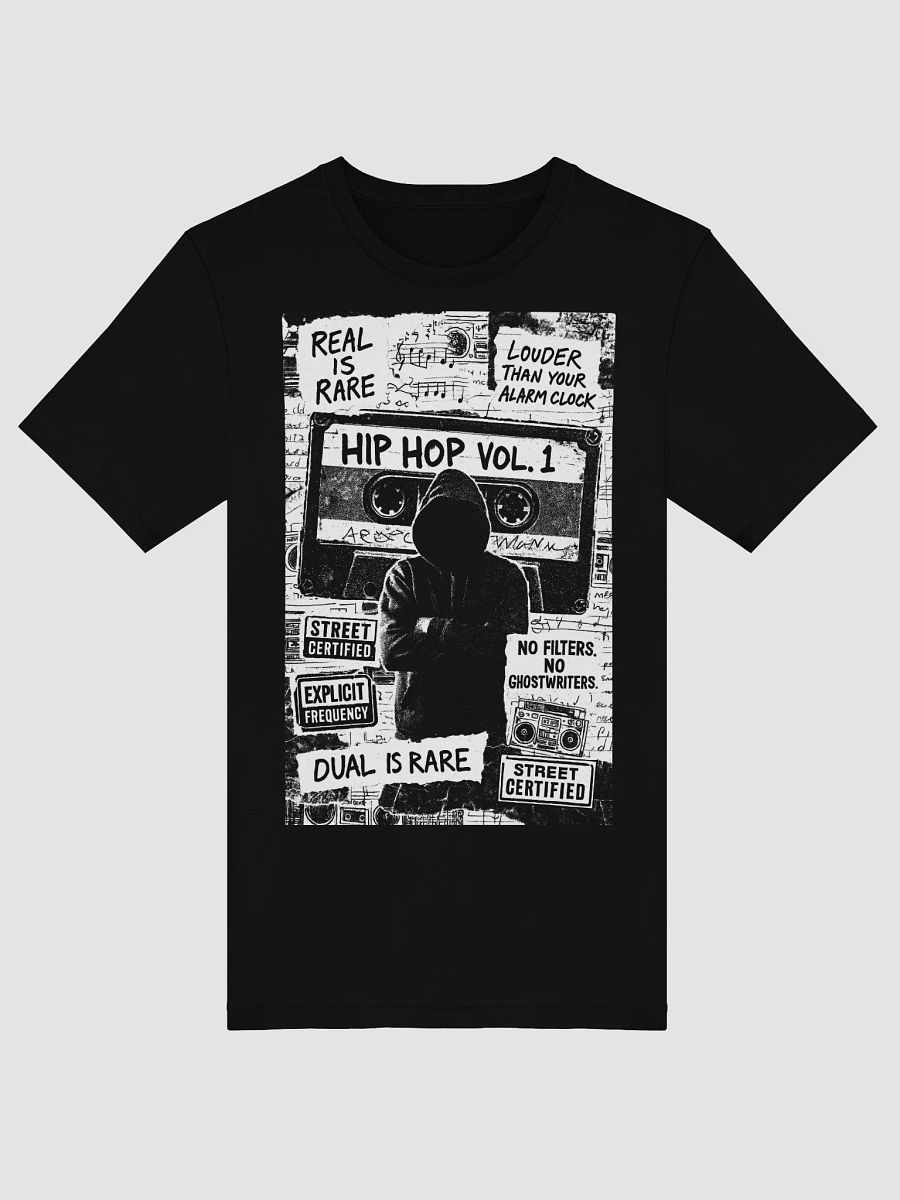 Real Is Rare Tee – Hip-Hop Vol. 1 Street Certified Collage Shirt product image (3)