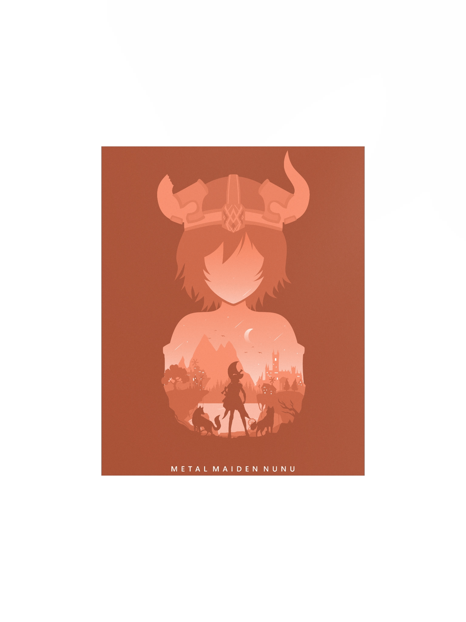 Nunu Minimalist Splash Art Poster product image (1)