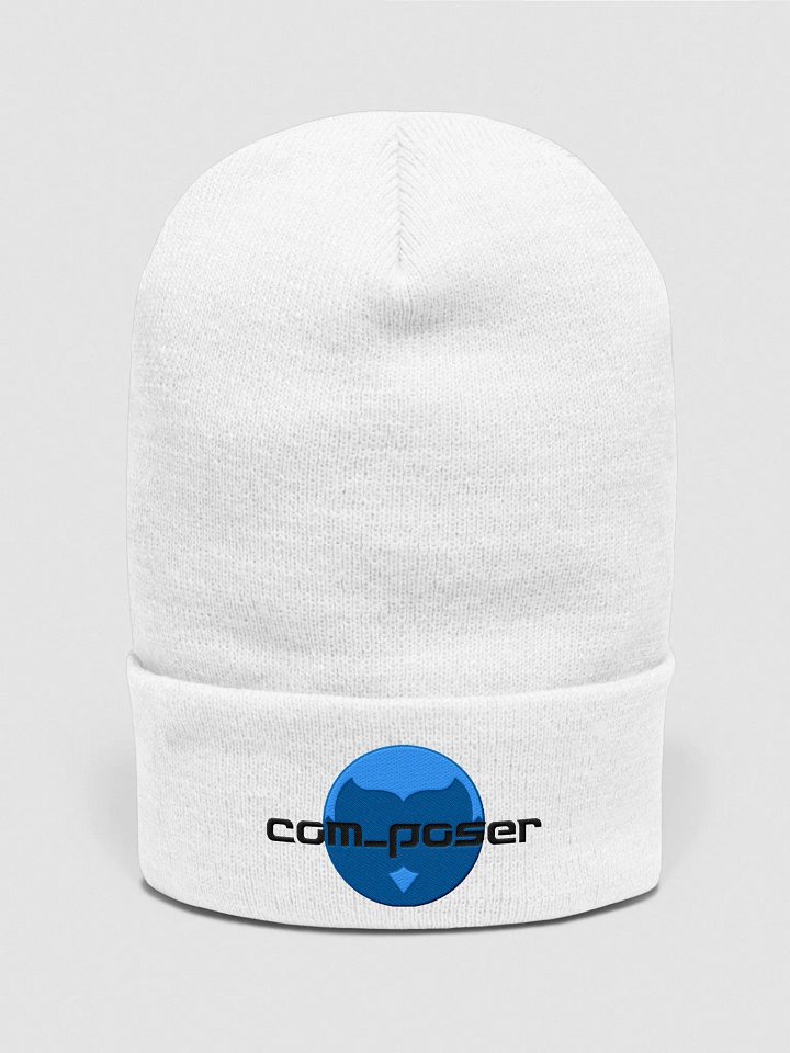 Poser Cuffed Beanie (Black Logo) product image (1)