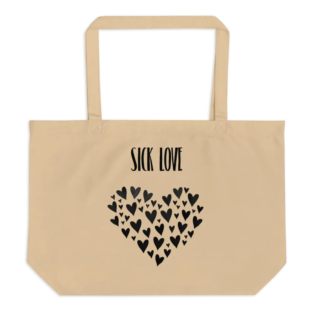 Dark Heart Organic Tote Bag product image (2)