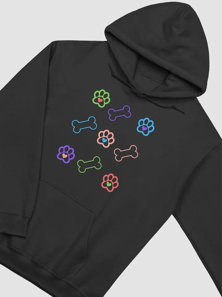Pretty and Bright Dog Paws and Dog Bones Hoodie product image (2)