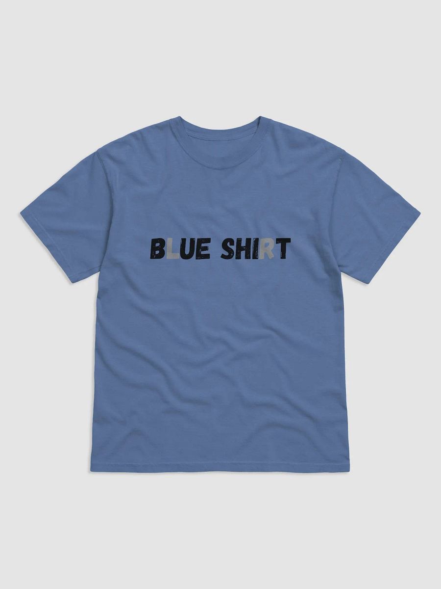 Blue Shirt Unisex Garment Dyed Heavyweight Cotton T-Shirt product image (1)