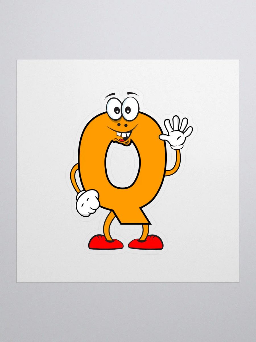 Q Letter Cartoon Character Sticker product image (3)
