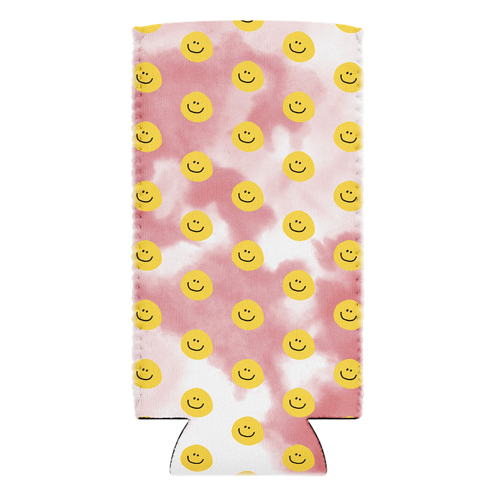 Smiley Tie Dye Coozie - Pink product image (2)