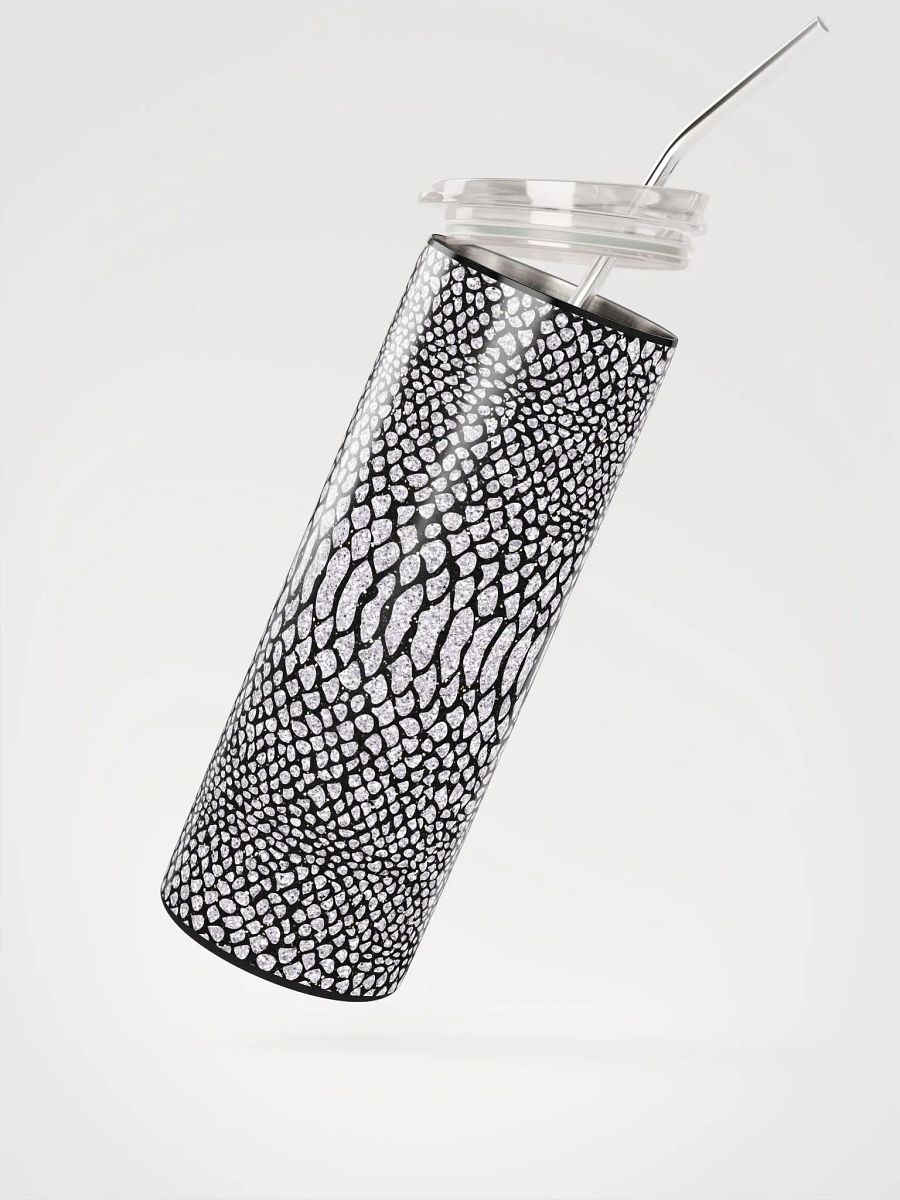 Embrace Exotic Elegance with our Snake Skin Stainless Steel Tumbler | Eco-Friendly 20 oz Tumbler with Reusable Straw product image (2)