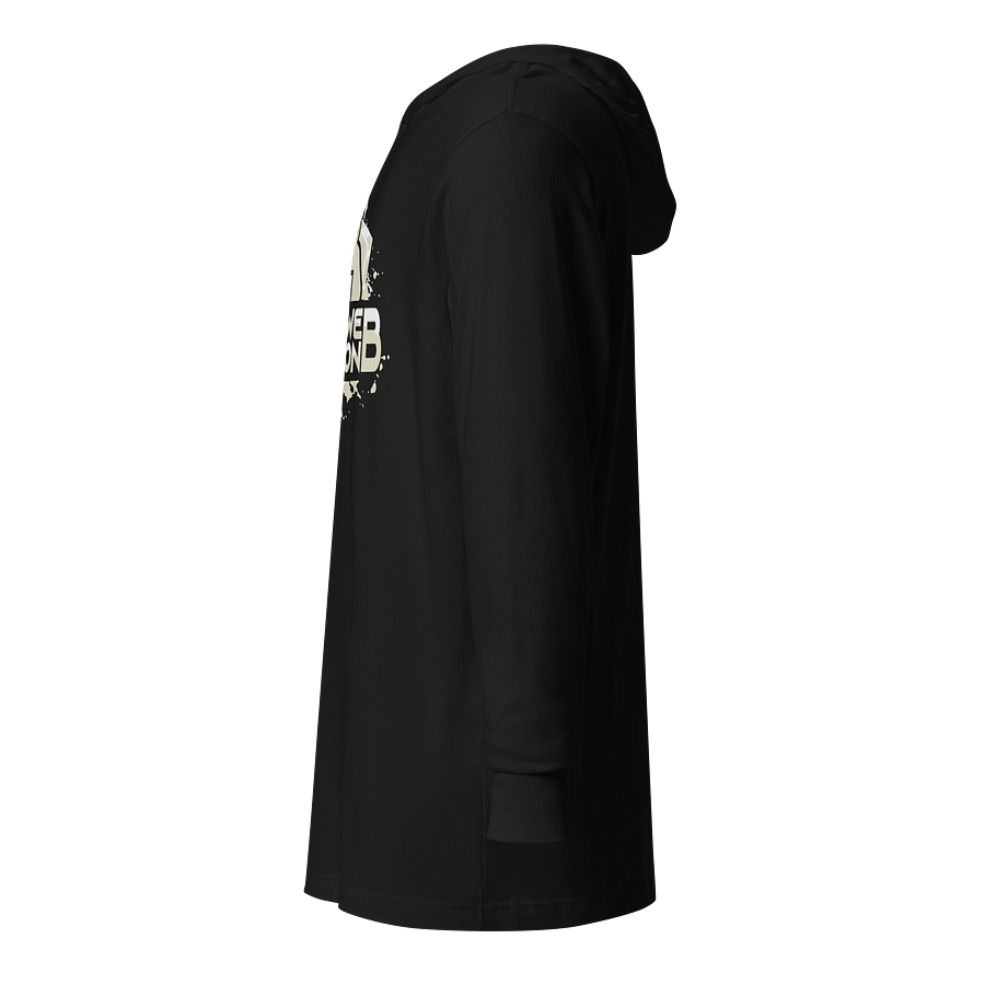DWD Long Sleeve Light Hoodie - Grey/White Logo product image (7)