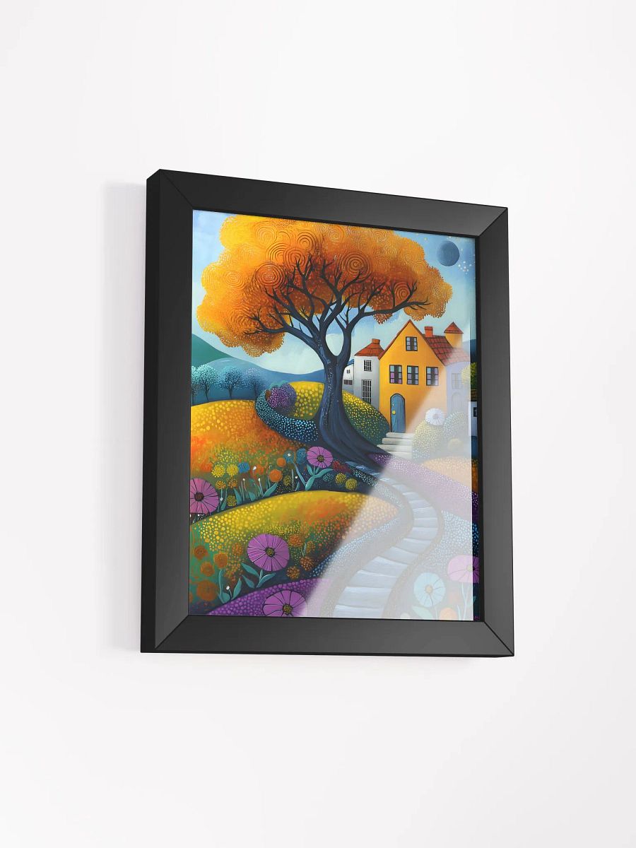 Framed wall art, titled 