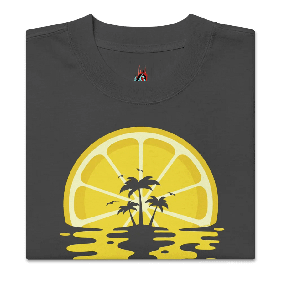 Sunset Lemon Vaporwave - Oversized Tee product image (4)
