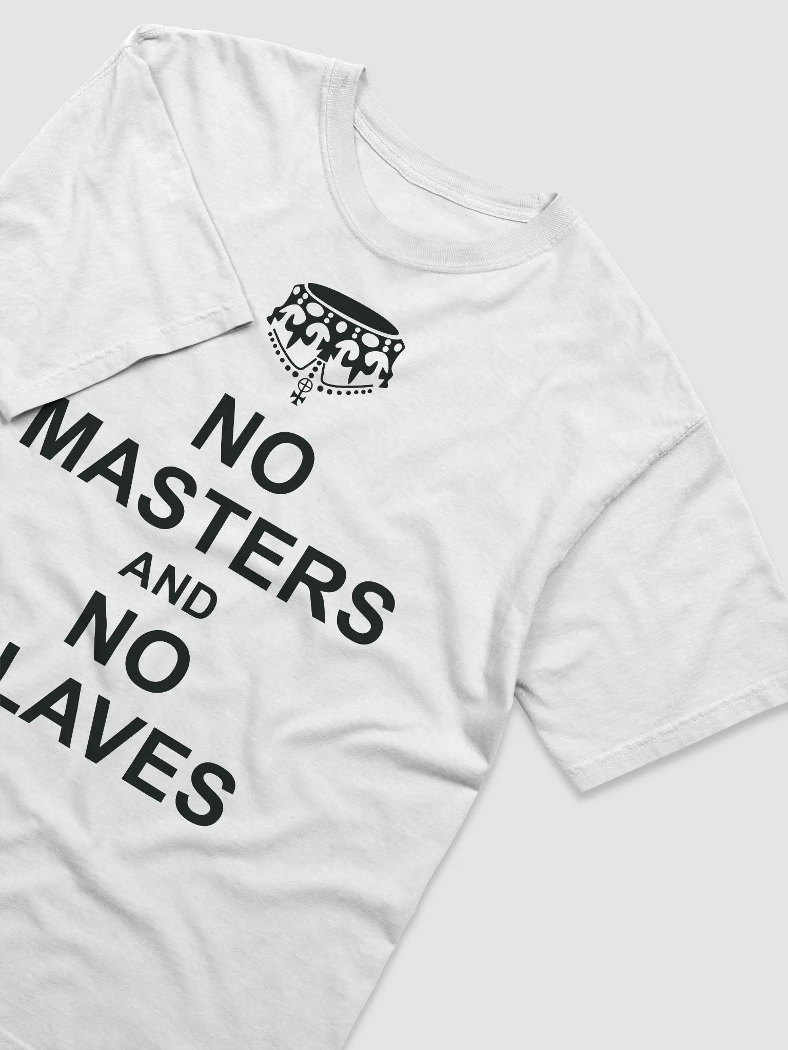 No Masters No Slaves White Short product image (3)