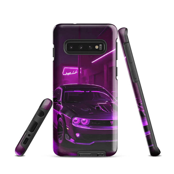 Neon Muscle Car Samsung Tough Case – Urban Night Drive Design product image (1)