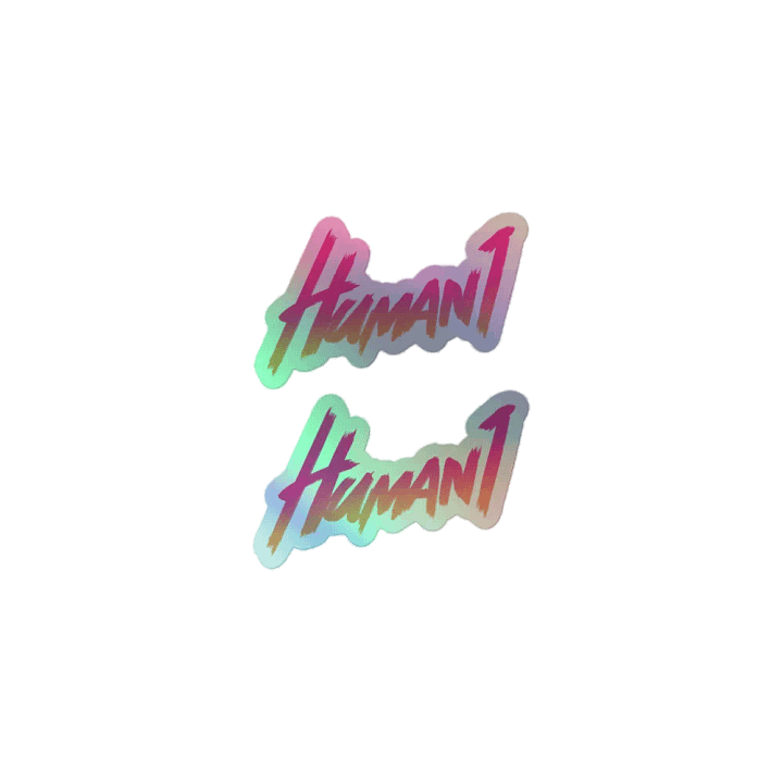 Human1 Gradient || Holo Kiss Cut Stickers product image (1)