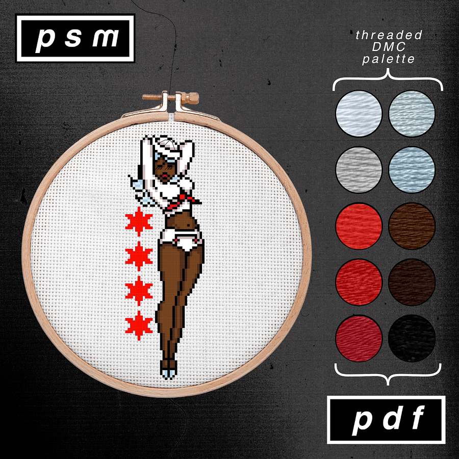 Sailor Jerry Chicago Sailor Pin Up Pattern product image (1)