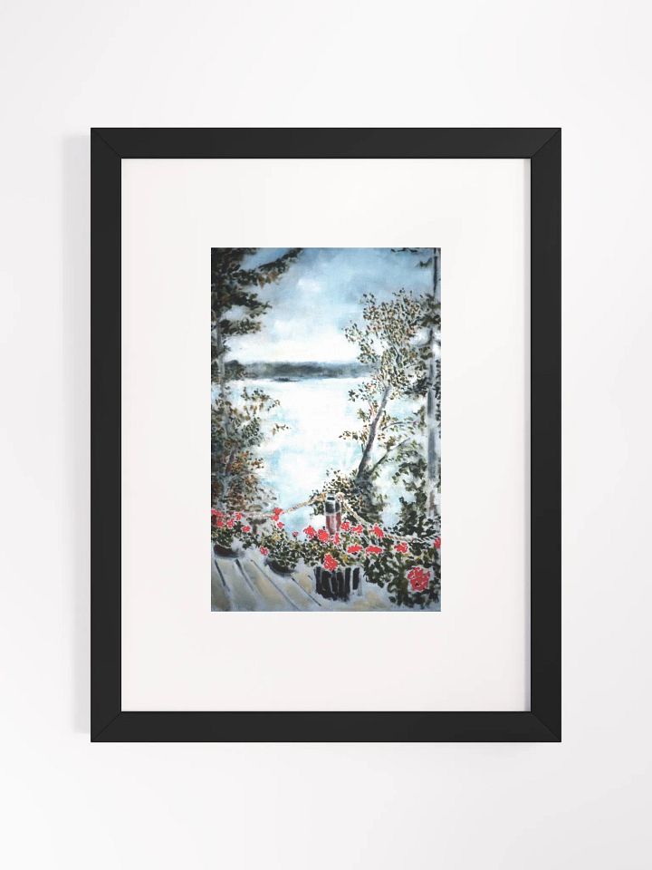 Camano Cabin View Print Framed product image (1)