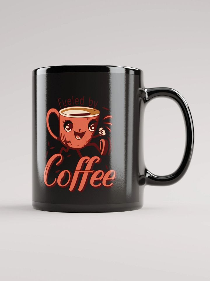 Happy Coffee Friends Black Glossy Mug product image (1)