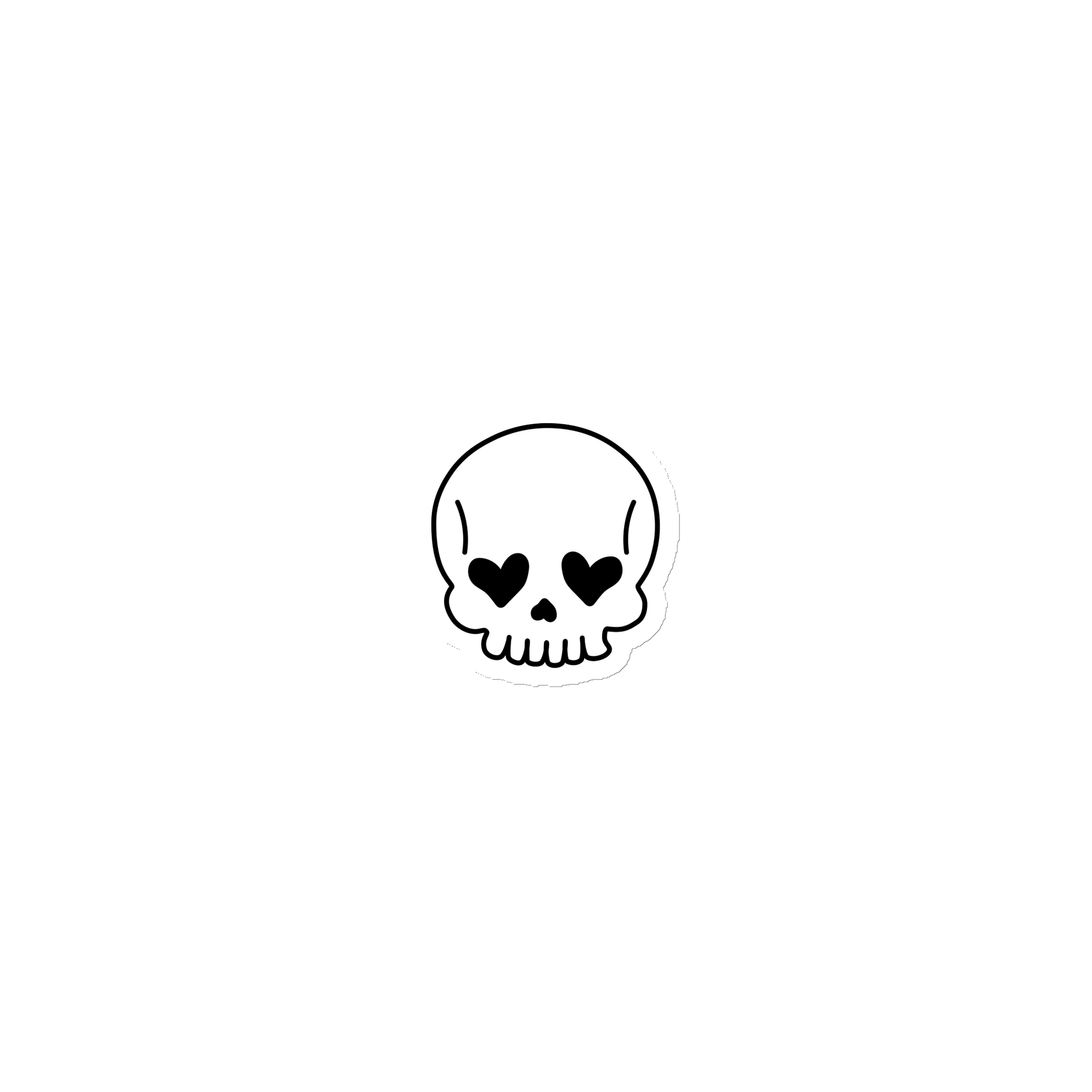 Lovey Skull Magnet | Skeleton Merch product image (1)