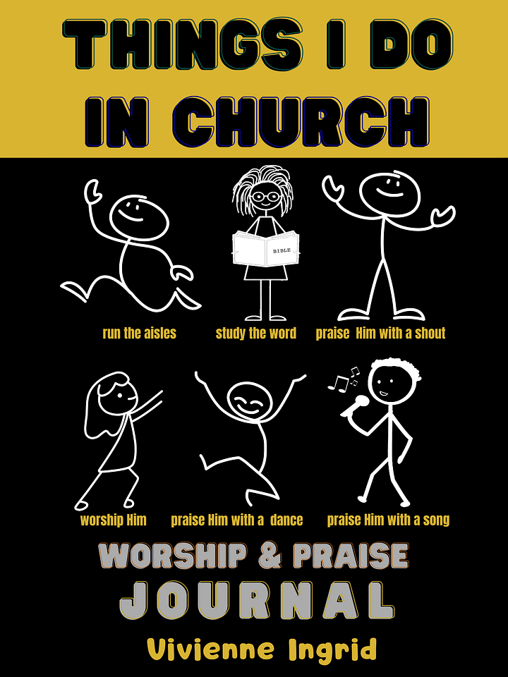 Things I Do In Church. Worship & Praise Journal product image (1)